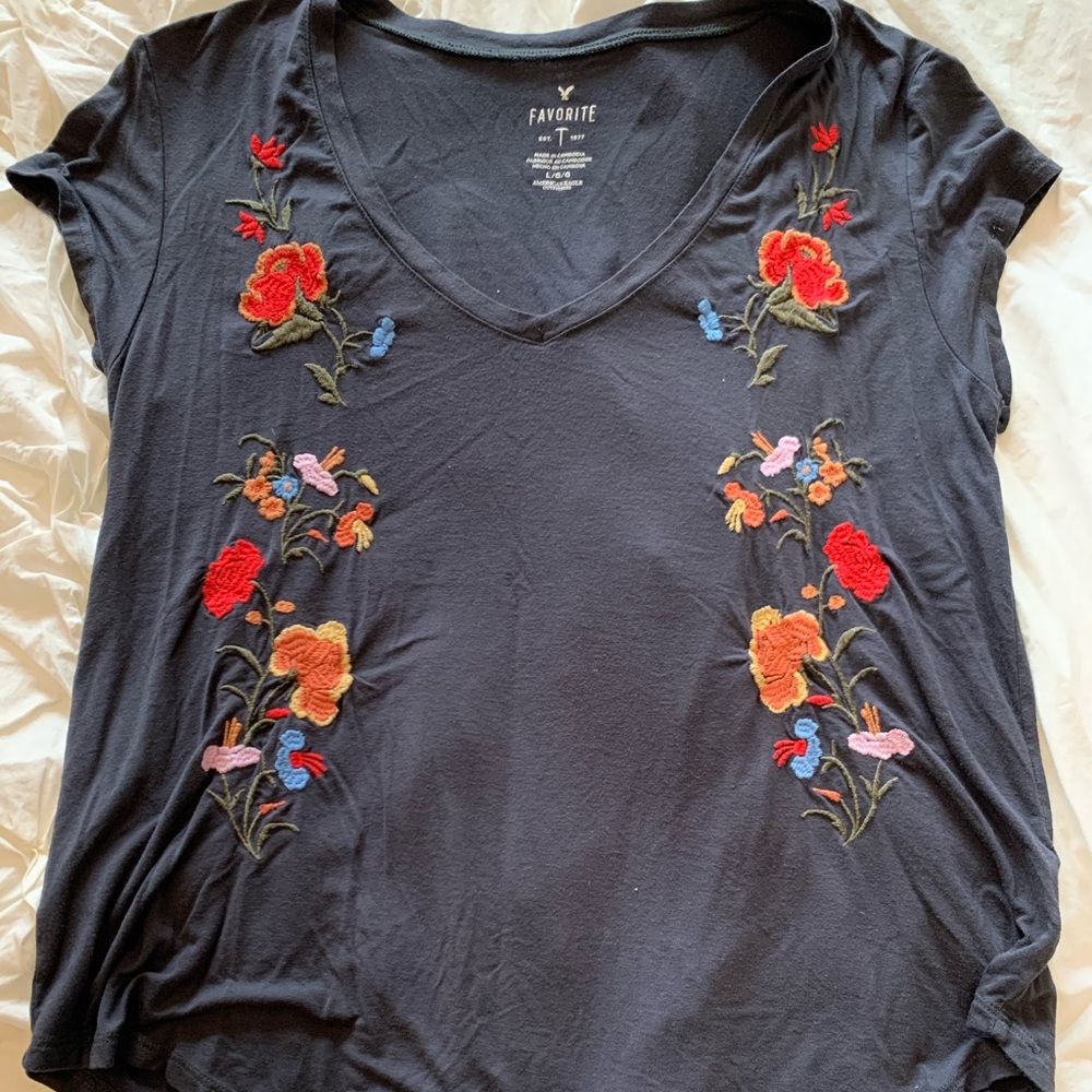 Beautiful stitches floral shirt